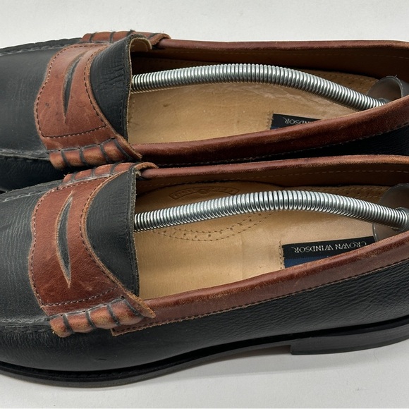 Bostonian Black/Brown‎ Pebble Grain Penny Loafers  Mens 10.5 D main image 11